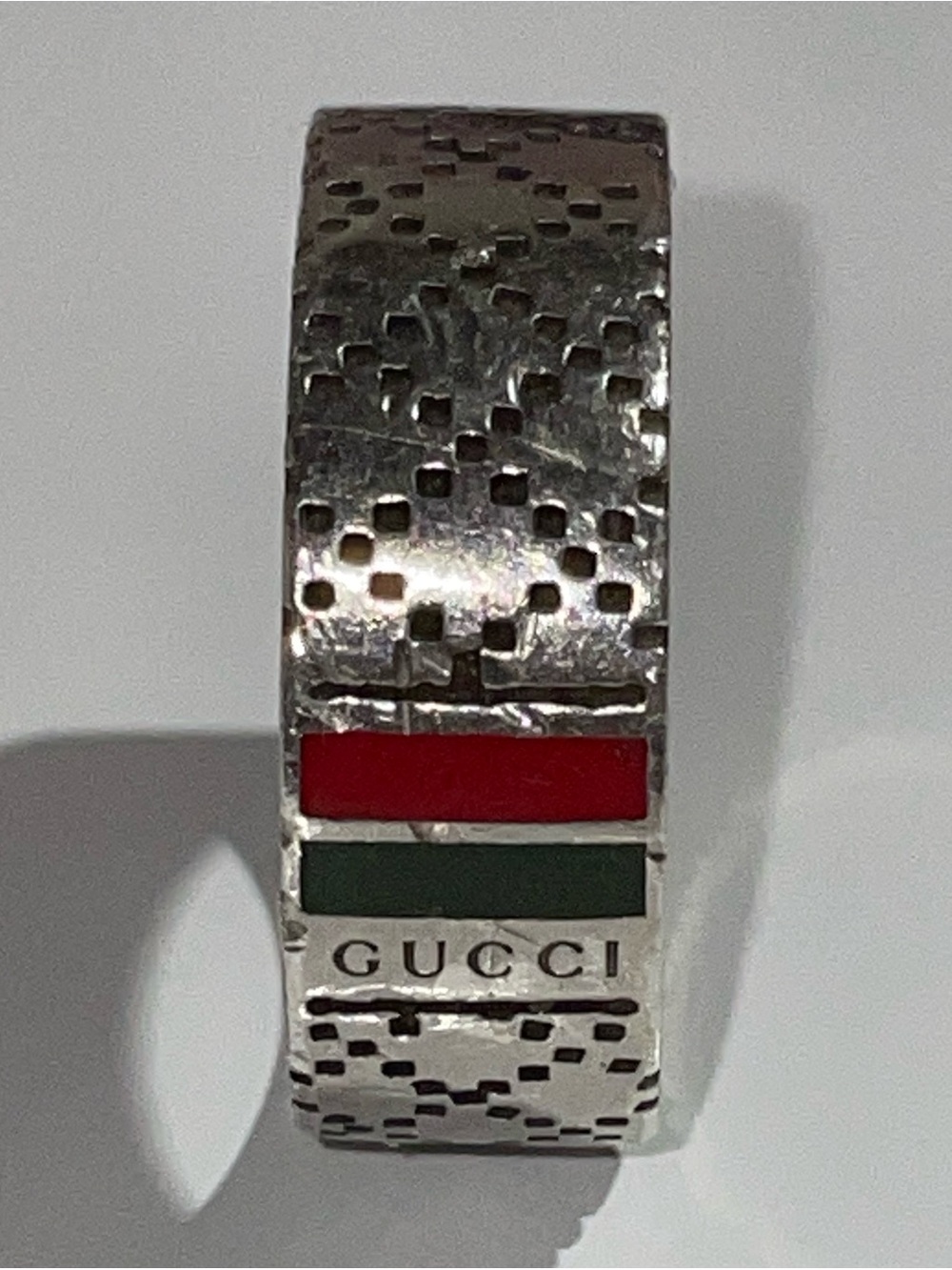 Gucci Diamantissima Enamel Band Ring (Wide Version)